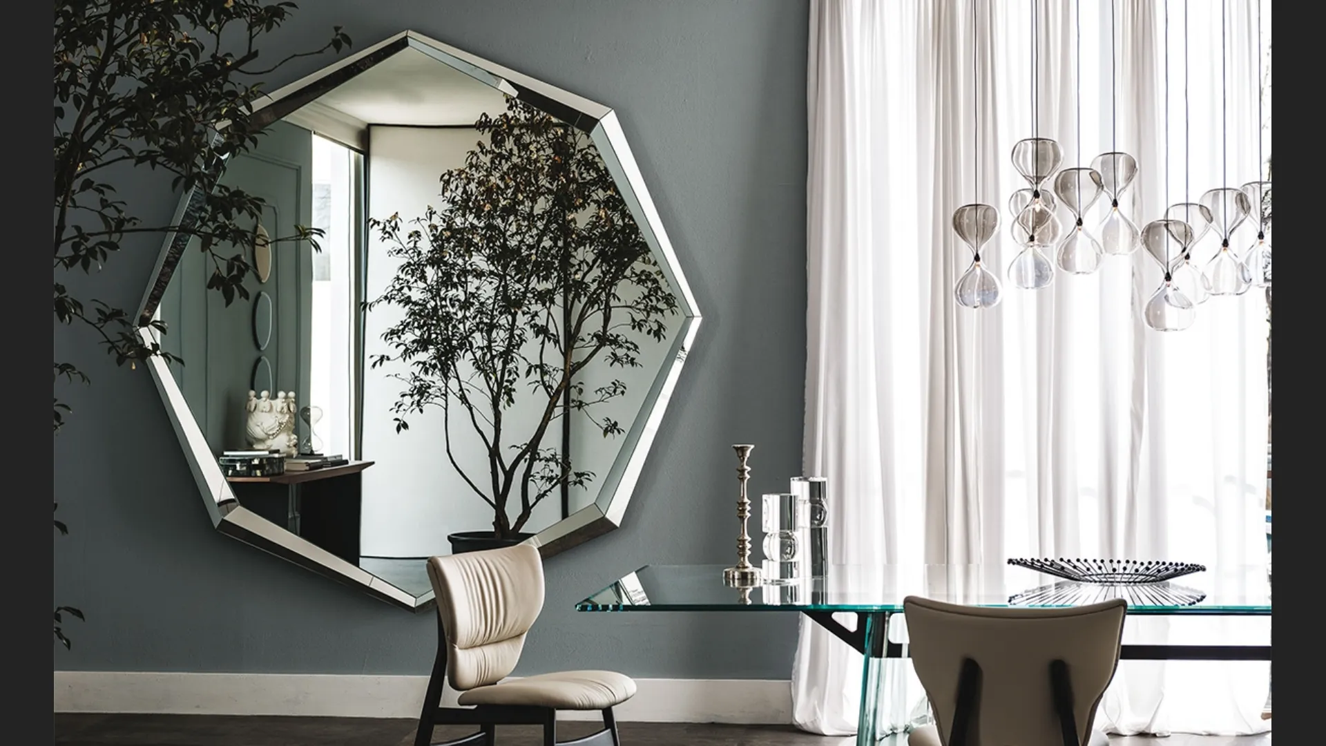 Specchio Emerald Magnum in cristallo specchiato di Cattelan Italia