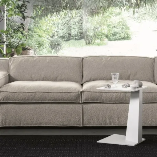 Tavolino da divano Share in laminato Bianco di Deas