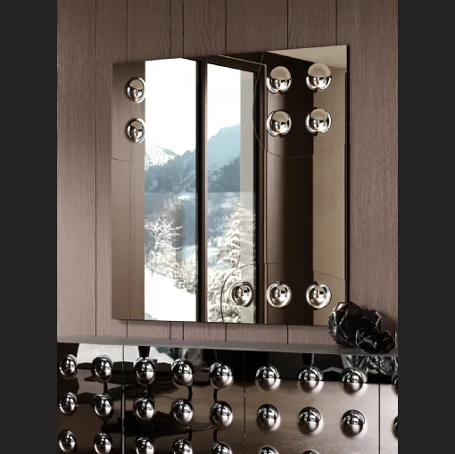 Specchio con bolle in rilievo Rock di Tonin Casa