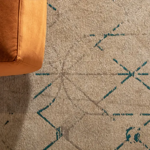 Tappeto Geometric con linee sottili che si intersecano tra di loro di Tonin Casa