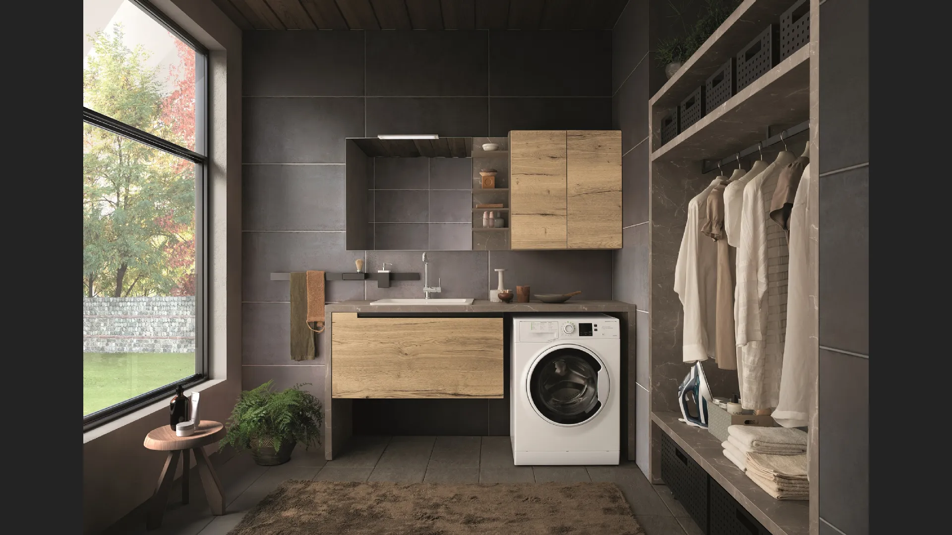 Mobile da Bagno in melaminico e HPL Laundry 04 di Archeda