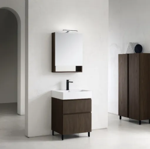 Mobile Bagno da appoggio in nobilitato effetto legno B-GO BG026 di Compab