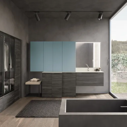 Mobile da Bagno in melaminico e laccato Laundry 01 di Archeda