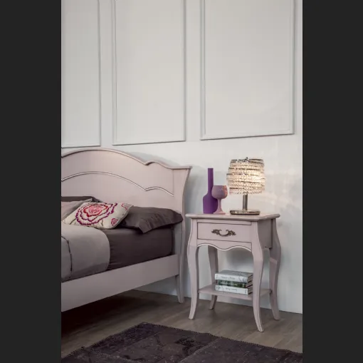 Comodino Ginevra in legno laccato opaco di Tonin Casa