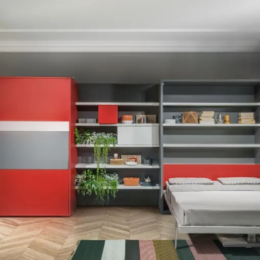 Letto a scomparsa trasformabile Living 11 Penelope 2 Dining di Clei