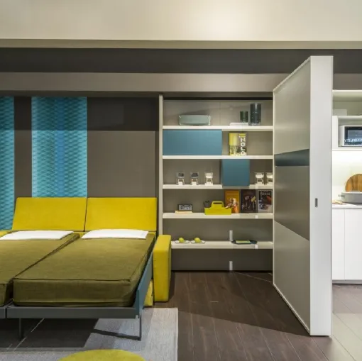 Letto a scomparsa aperto Living 21 Ella e Louise Clei