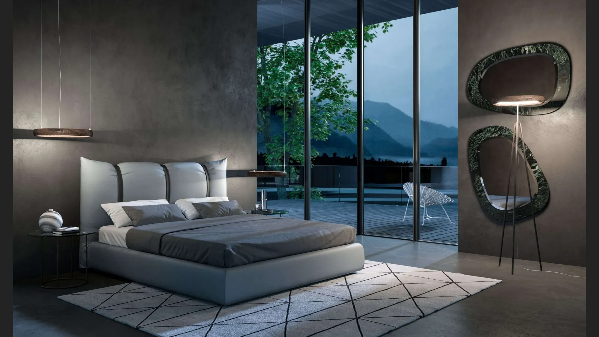 Letto con box contenitore Confit di Ozzio