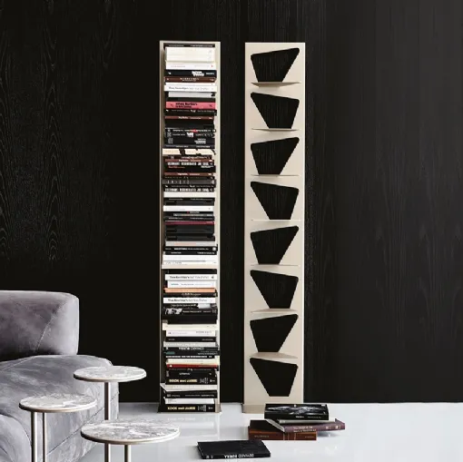 Libreria componibile a muro in acciaio verniciato Trap di Cattelan Italia