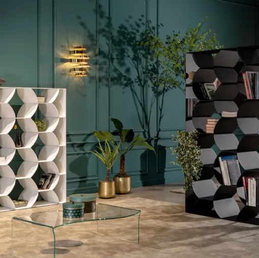 Libreria di design Honeybook in metallo verniciato di Tonin Casa