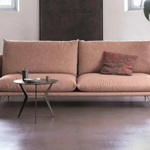 Divano lineare in tessuto Seventy di Deas