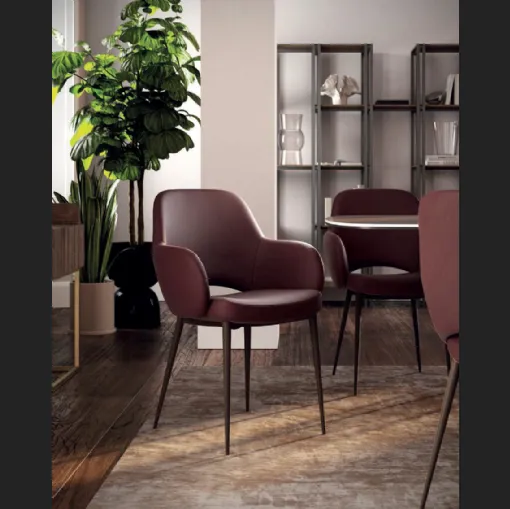 Sedia in pelle Love de Di Lazzaro