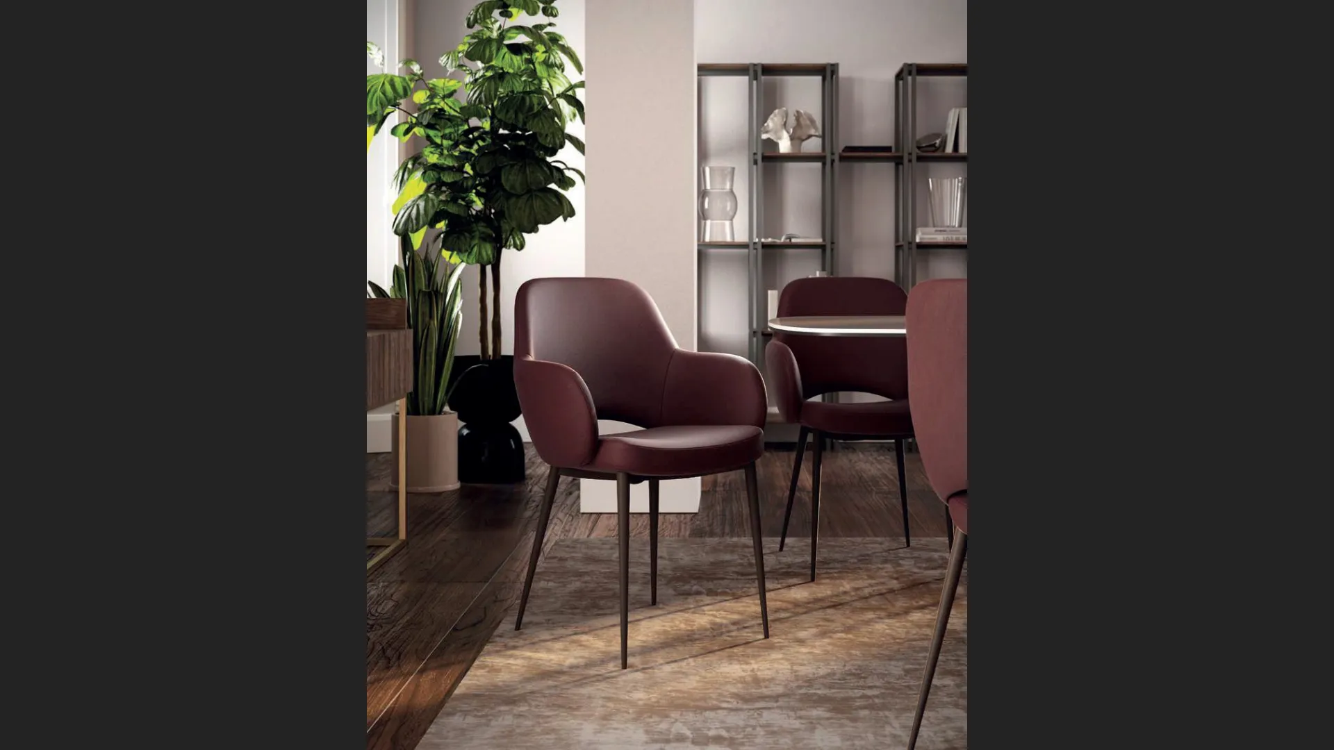 Sedia in pelle Love de Di Lazzaro