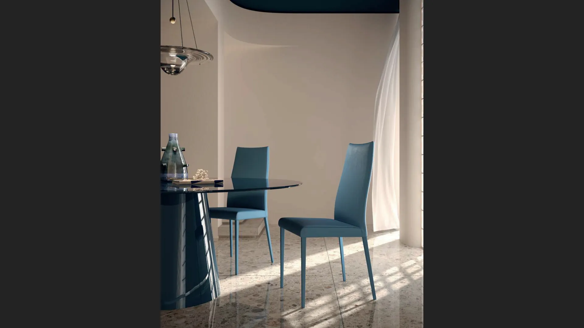 Sedia in pelle Nice de Di Lazzaro