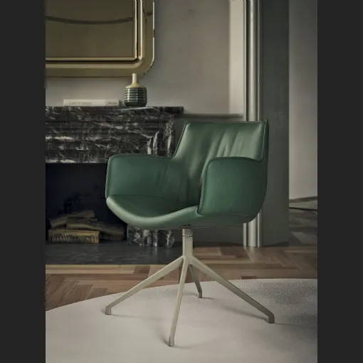 Sedia girevole Rhonda Turn di Cattelan Italia