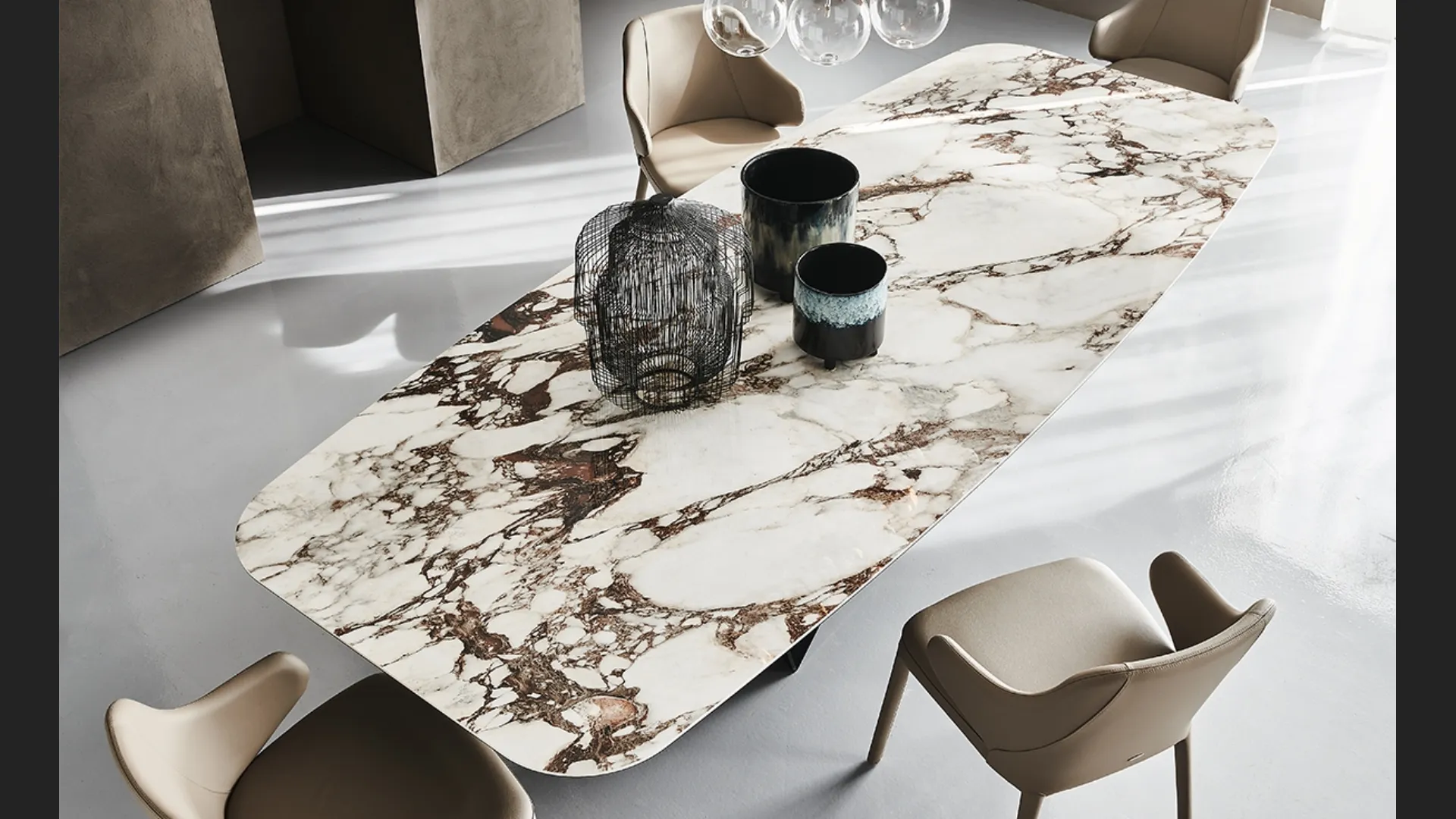 Tavolo in ceramica Skorpio Keramik di Cattelan Italia