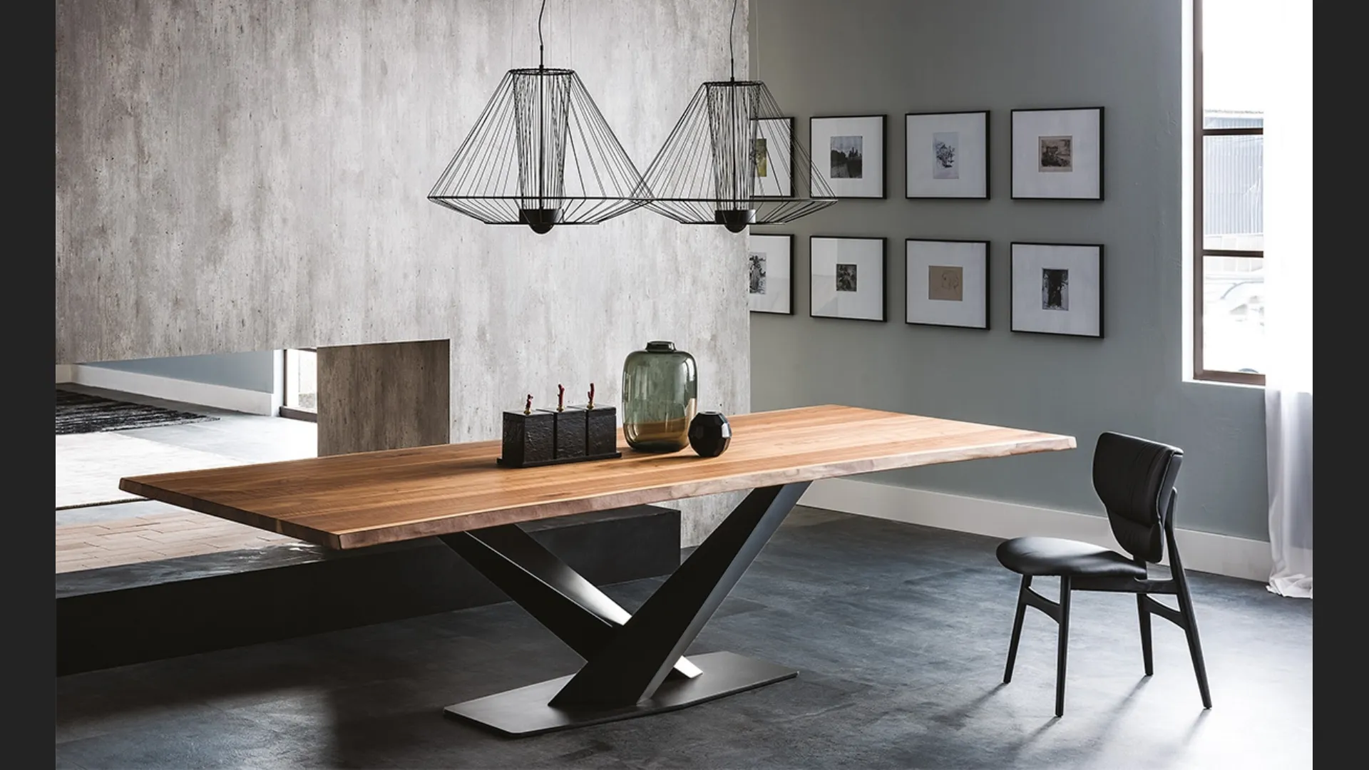 Tavolo con piano in legno Stratos Wood di Cattelan Italia