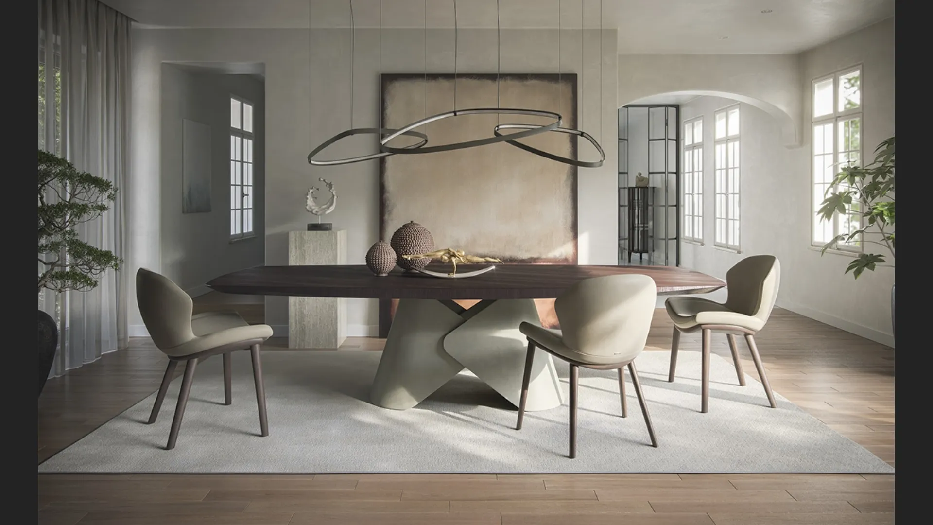 Tavolo Scott Wood di Cattelan Italia